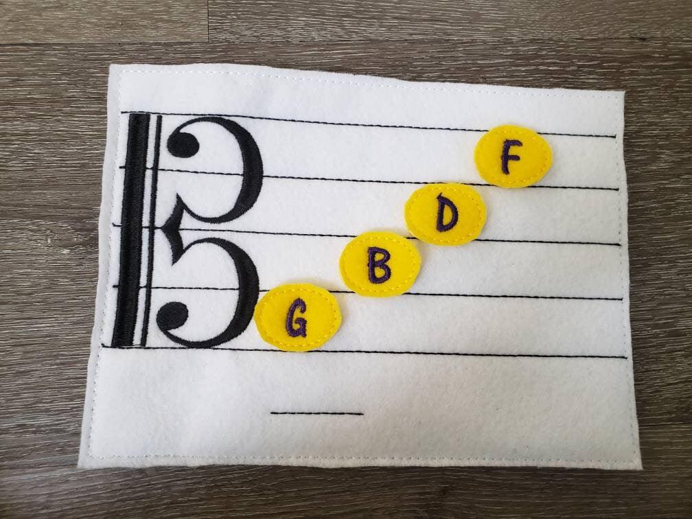 Learn How To Read Music - Quiet game board - music teacher tool- Felt Music Game - Movable Music Notes - alto clef - Music Scale - BIG FRENCHIES