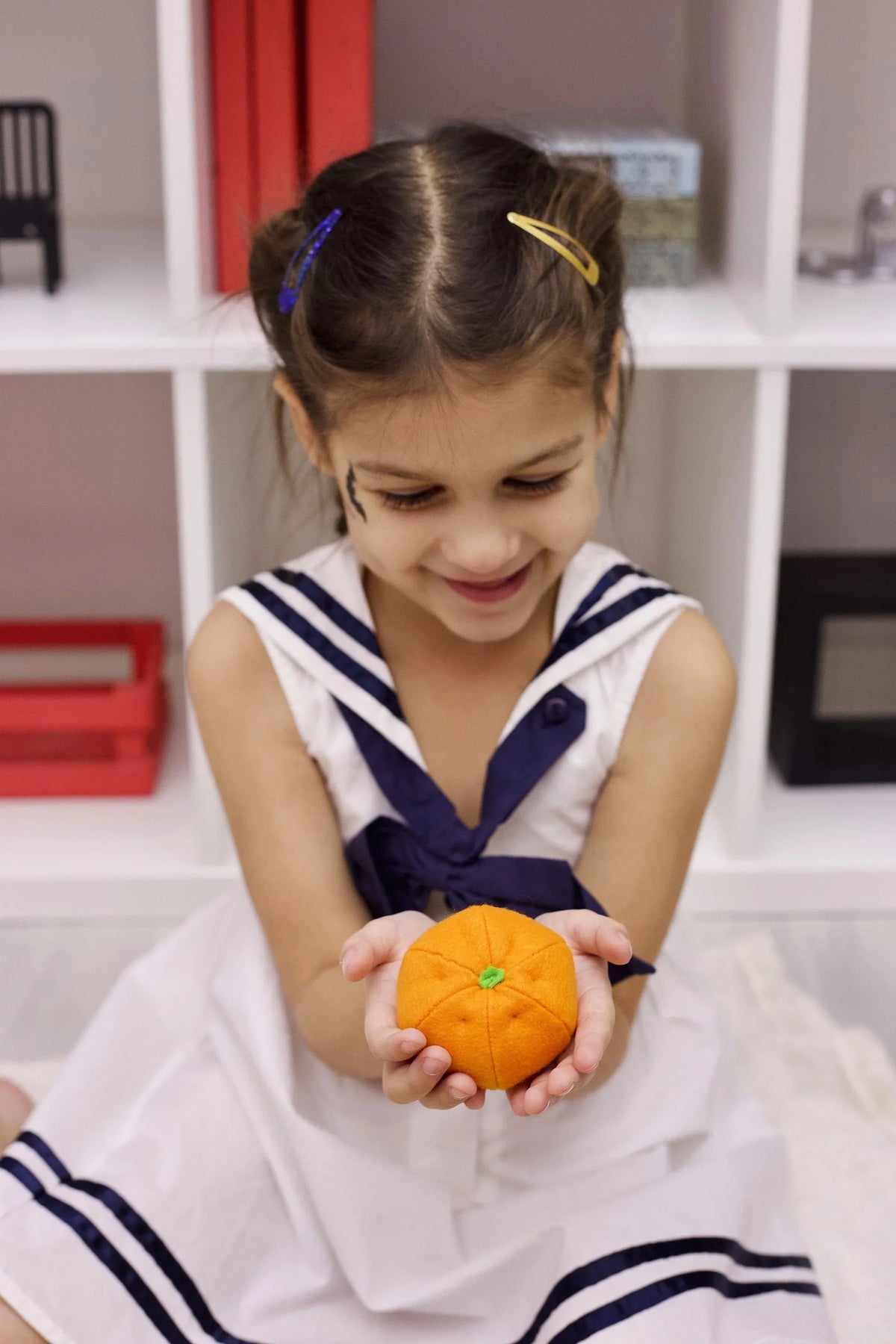 Mandarin / Tangerine orange citrus felt fruit - BIG FRENCHIES