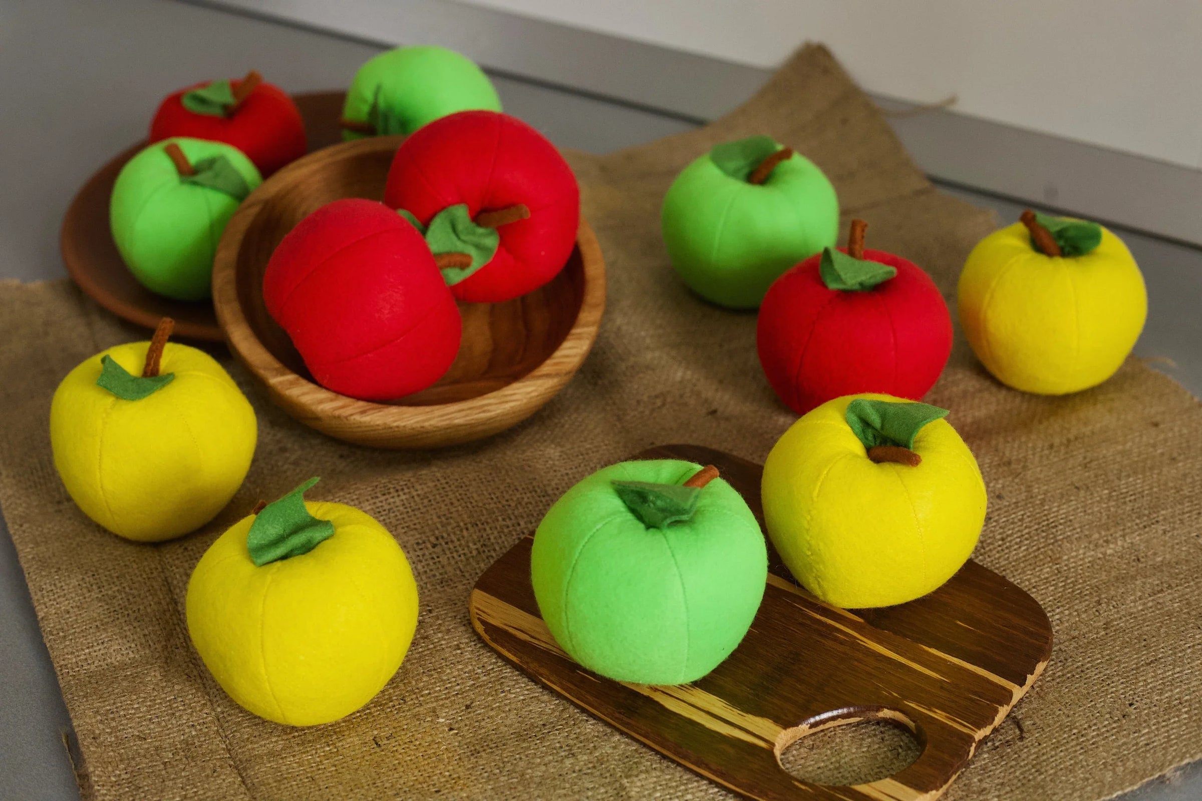 Apple felt fruit - BIG FRENCHIES