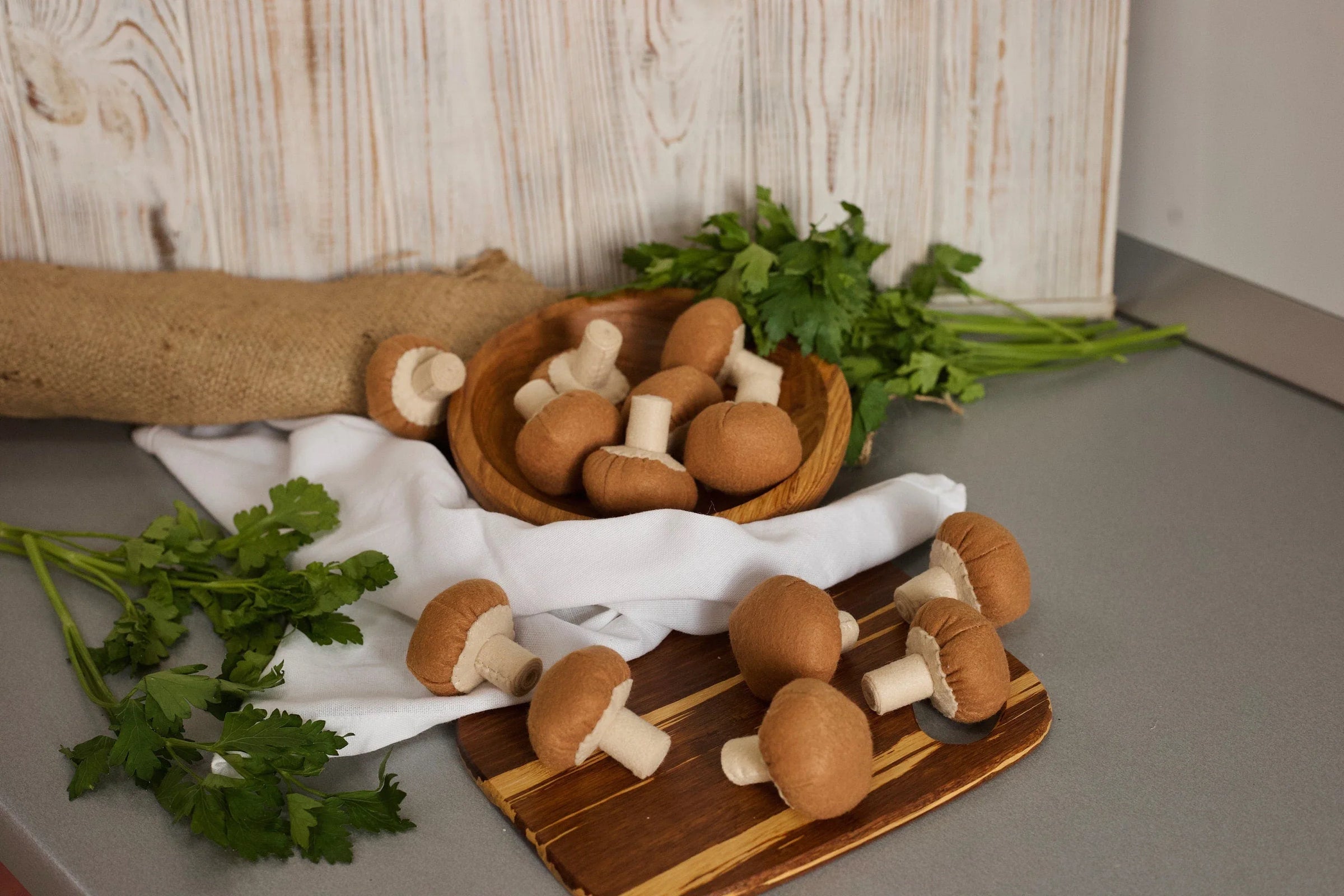 Mushroom felt food, vegetable - BIG FRENCHIES