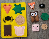 Animal Shapes Quiet Book Page - gift for kids - build your own book - Montessori- sensory book - busy book - activity book - BIG FRENCHIES