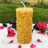 Wild Rainforest Pillar Beeswax Candle - BIG FRENCHIES