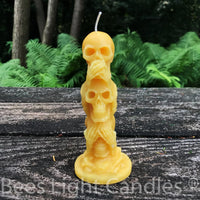 Skull Totem Pole Beeswax Candle - BIG FRENCHIES