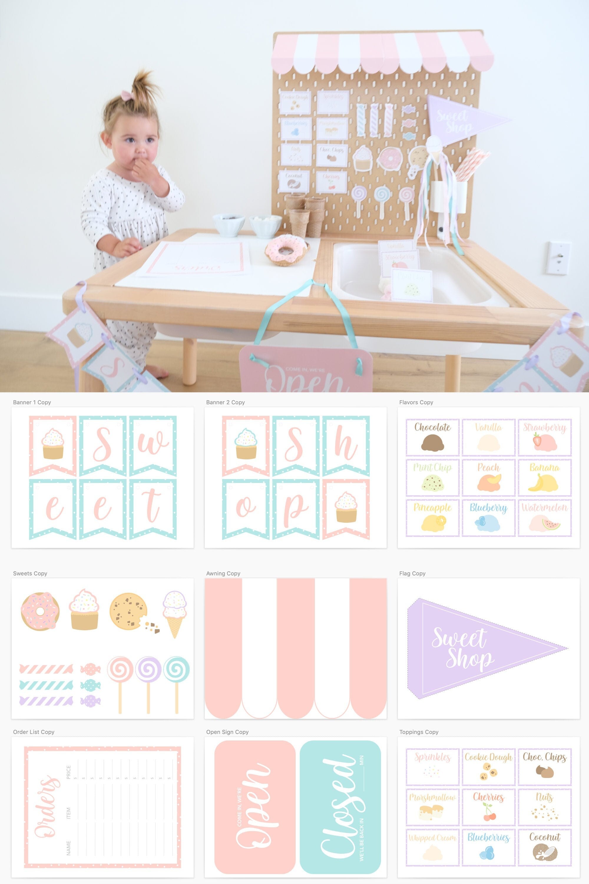 Sweet Shop Dramatic Play Printables