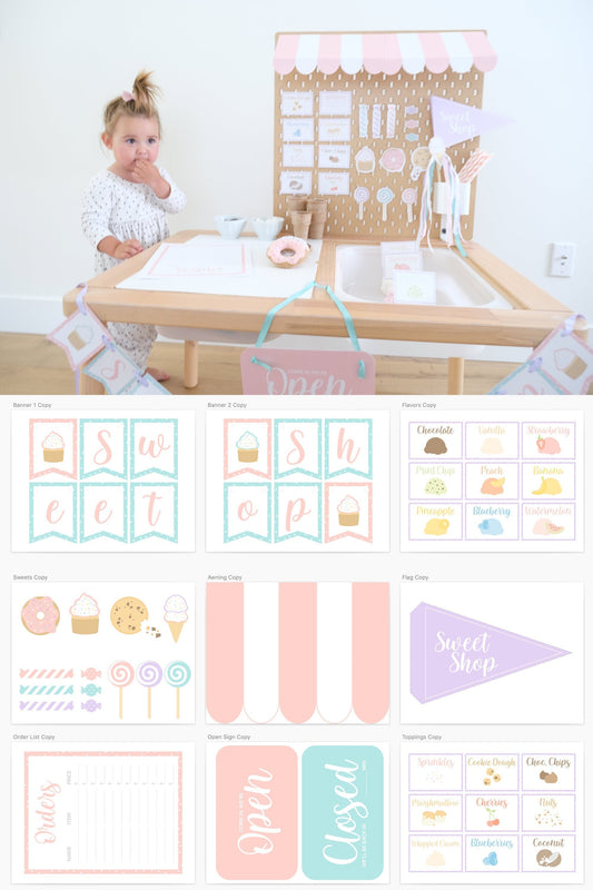 Sweet Shop Dramatic Play Printables