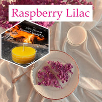 Raspberry Lilac Scented Beeswax Tealight Candles - BIG FRENCHIES