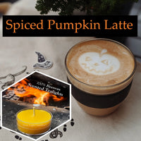 Spiced Pumpkin Latte Scented Beeswax Tealight Candles - BIG FRENCHIES