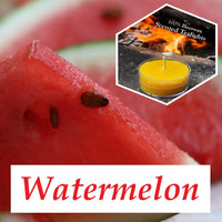 Watermelon Scented Beeswax Tealight Candles - BIG FRENCHIES