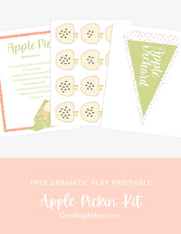 Apple Orchard Dramatic Play Printables