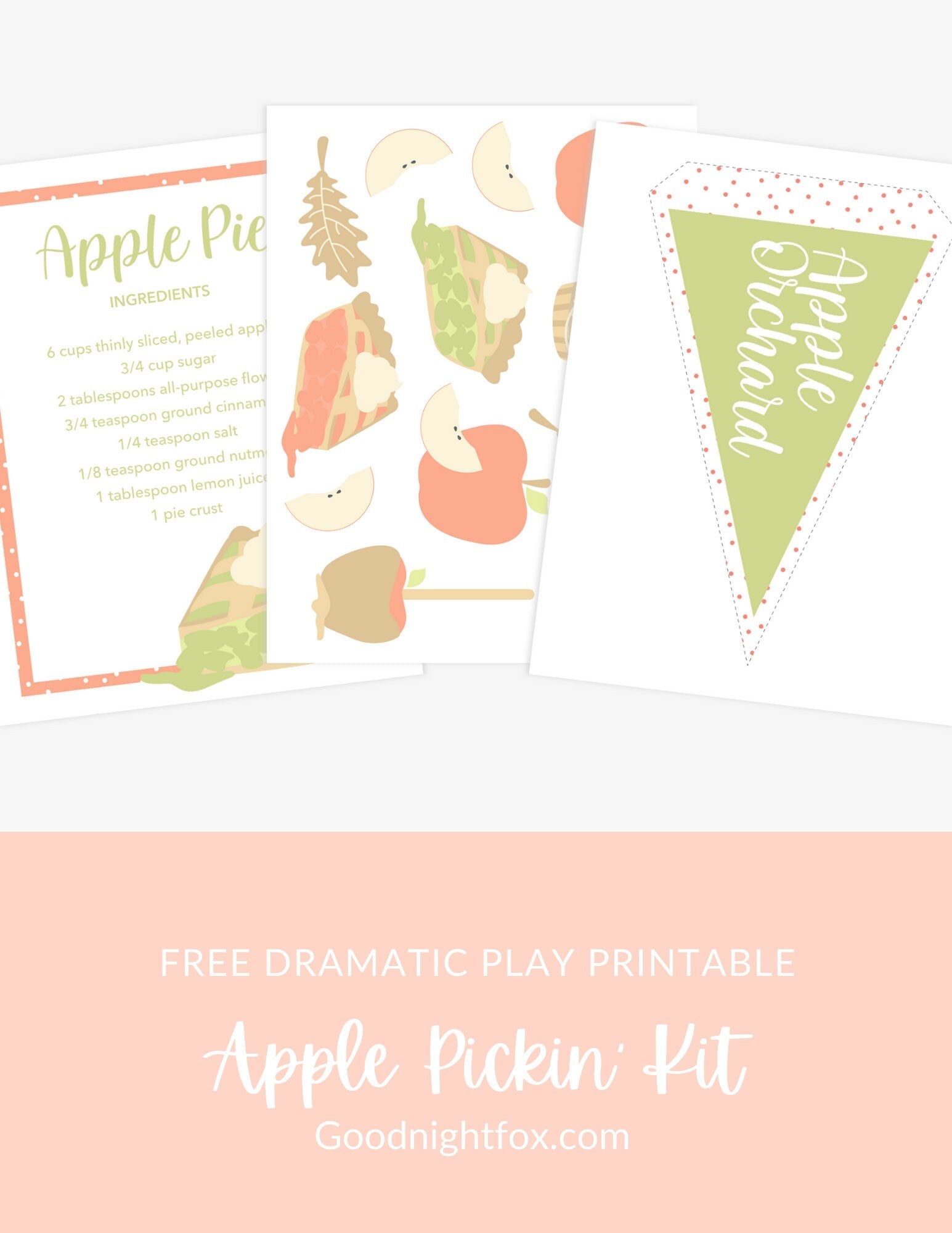 Apple Orchard Dramatic Play Printables