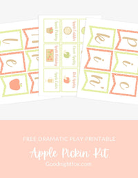 Apple Orchard Dramatic Play Printables