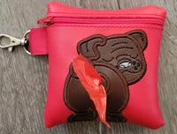English Bulldog Poop Bag Pouch - gift for dog lover - Zippered poop bag holder- Gift for Dog Walker - veterinarian - dog groomer - BIG FRENCHIES