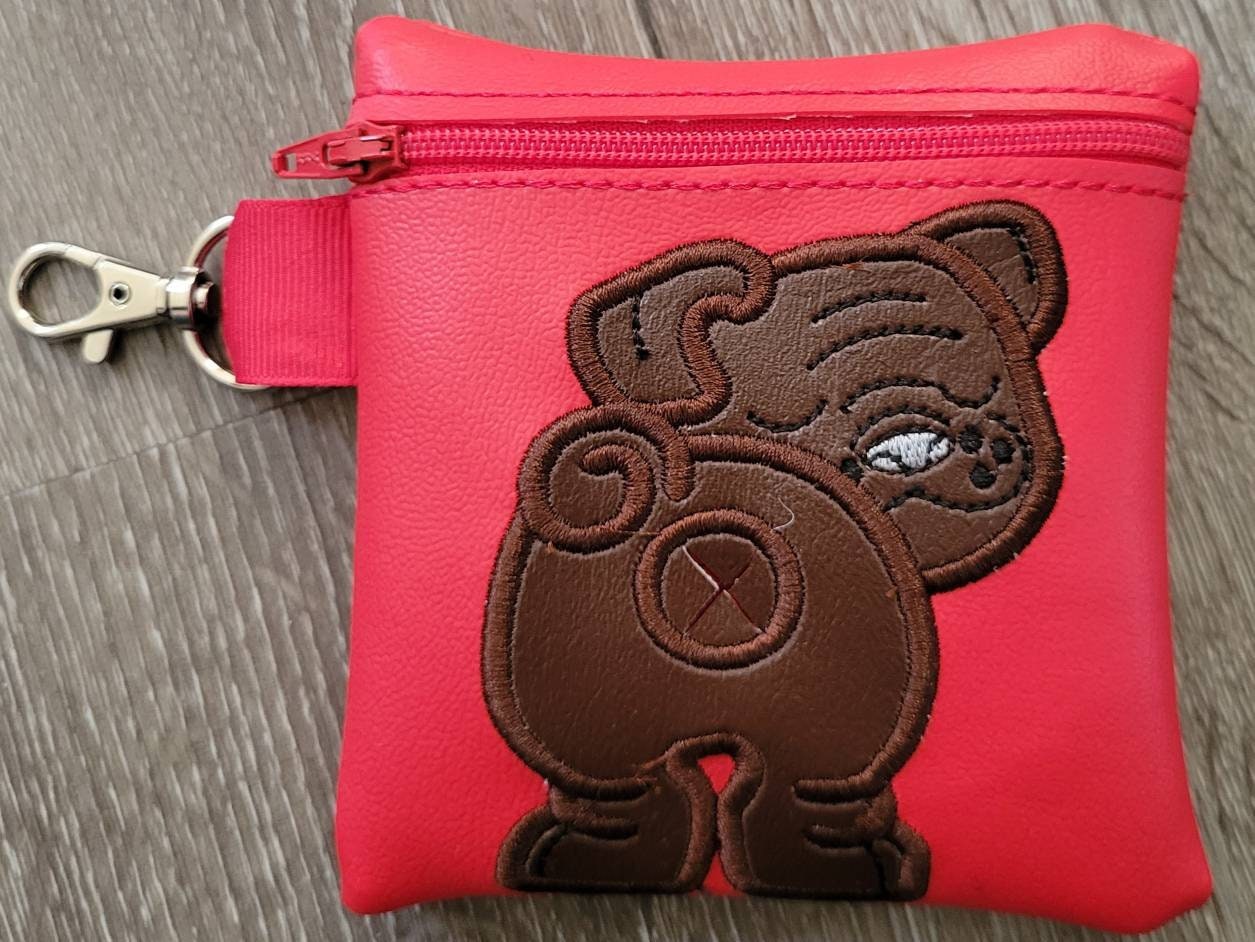 English Bulldog Poop Bag Pouch - gift for dog lover - Zippered poop bag holder- Gift for Dog Walker - veterinarian - dog groomer - BIG FRENCHIES