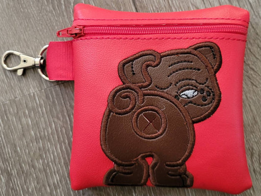 English Bulldog Poop Bag Pouch - gift for dog lover - Zippered poop bag holder- Gift for Dog Walker - veterinarian - dog groomer - BIG FRENCHIES