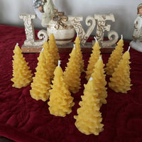 Teddy Bear Christmas Tree Beeswax Candles - BIG FRENCHIES