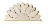 Handcrafted Sunflower Wooden Puzzle - BIG FRENCHIES
