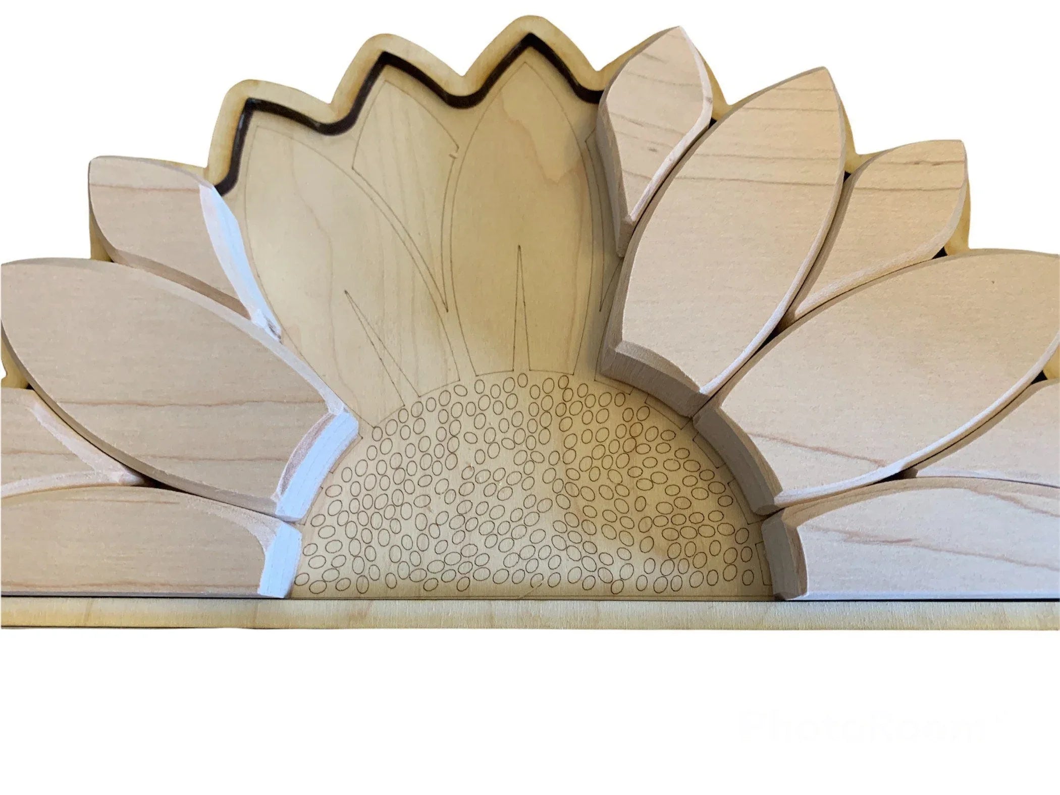 Handcrafted Sunflower Wooden Puzzle - BIG FRENCHIES