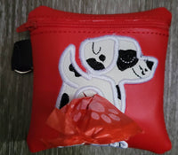 Dalmatian Poop Bag Pouch - gift for dog lover - Zippered poop bag holder- Gift for Dog Walker - veterinarian - dog groomer - BIG FRENCHIES