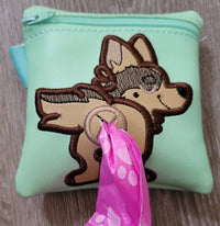 German Shepard Poop Bag Pouch - gift for dog lover - Zippered poop bag holder- Gift for Dog Walker - veterinarian - dog groomer - BIG FRENCHIES