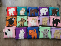 Poodle Poop Bag Pouch - gift for dog lover - Zippered poop bag holder- Gift for Dog Walker - veterinarian - dog groomer - BIG FRENCHIES