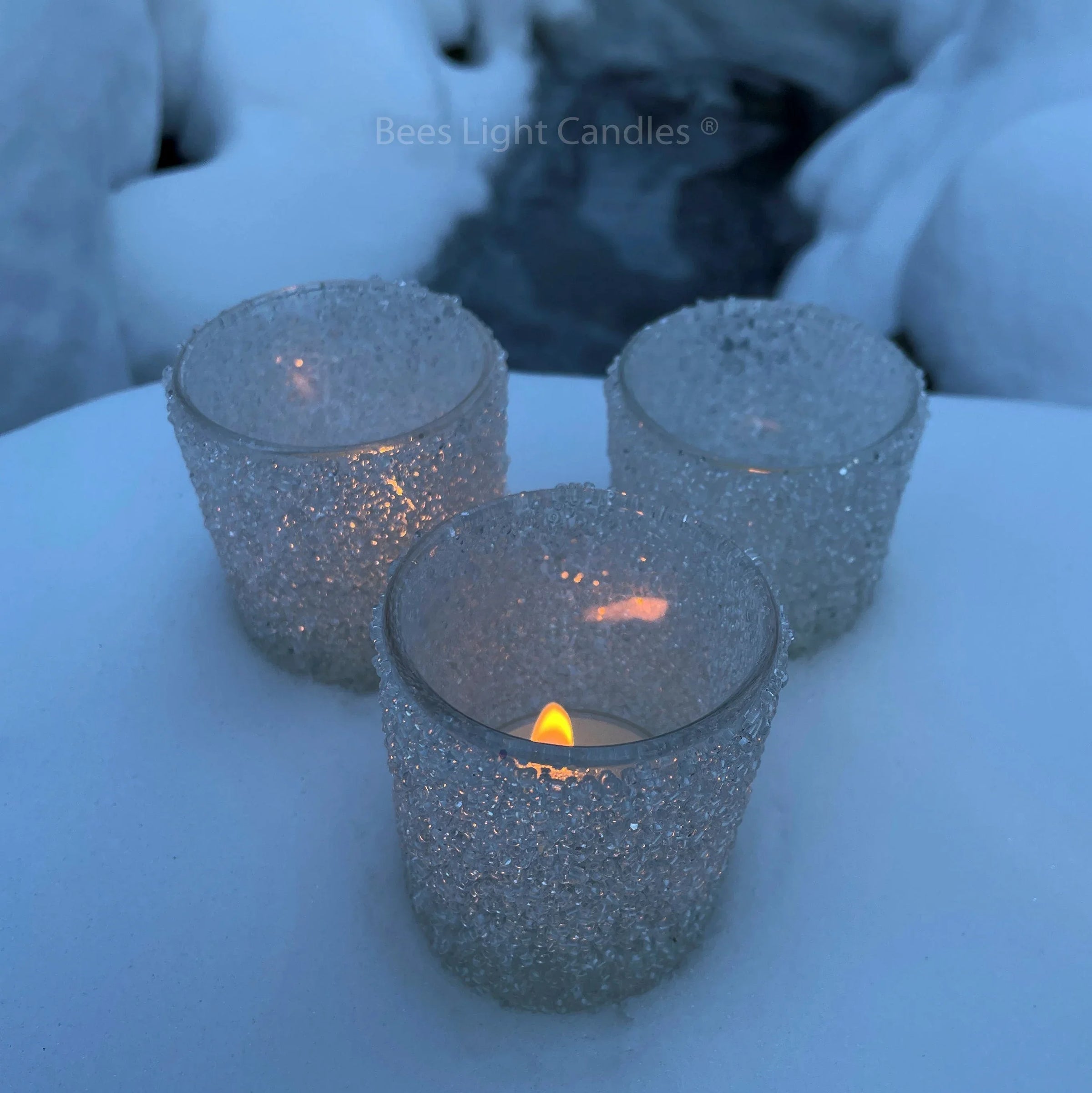 Sparkle Glass Candle Holder - BIG FRENCHIES