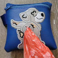 Aussie Doodle Poop Bag Pouch - gift for dog lover - Zippered poop bag holder- Gift for Dog Walker - veterinarian - dog groomer - BIG FRENCHIES