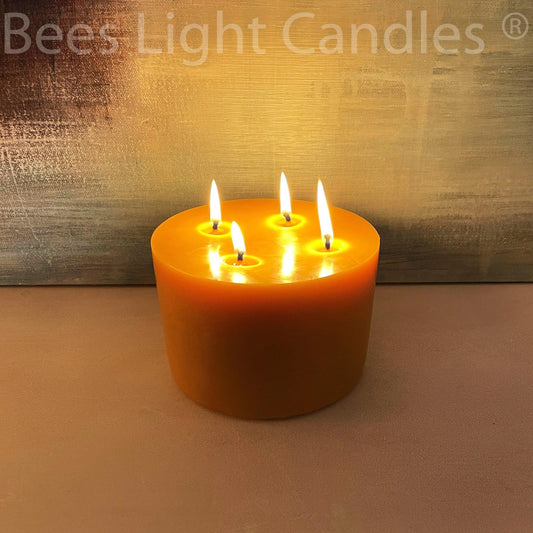 6x4" Beeswax Pillar Candle - BIG FRENCHIES