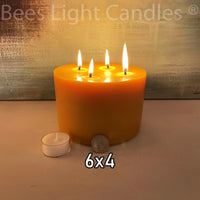 6x4" Beeswax Pillar Candle - BIG FRENCHIES