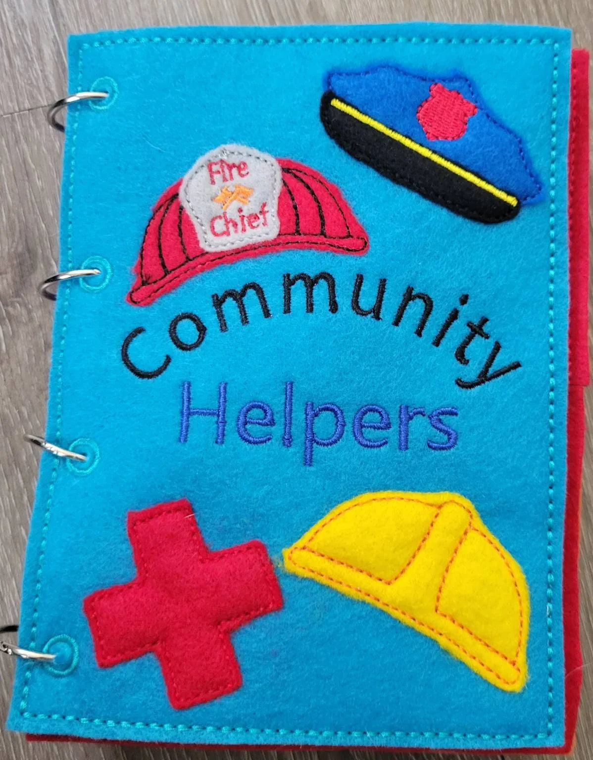 Quiet Book Toddler - Community Helpers - Occupations- mix and match - interactive flip book - educational - gift for children - learning - BIG FRENCHIES