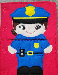 Quiet Book Toddler - Community Helpers - Occupations- mix and match - interactive flip book - educational - gift for children - learning - BIG FRENCHIES