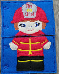 Quiet Book Toddler - Community Helpers - Occupations- mix and match - interactive flip book - educational - gift for children - learning - BIG FRENCHIES