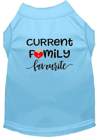 Pet Shirt "Current Family Favorite"