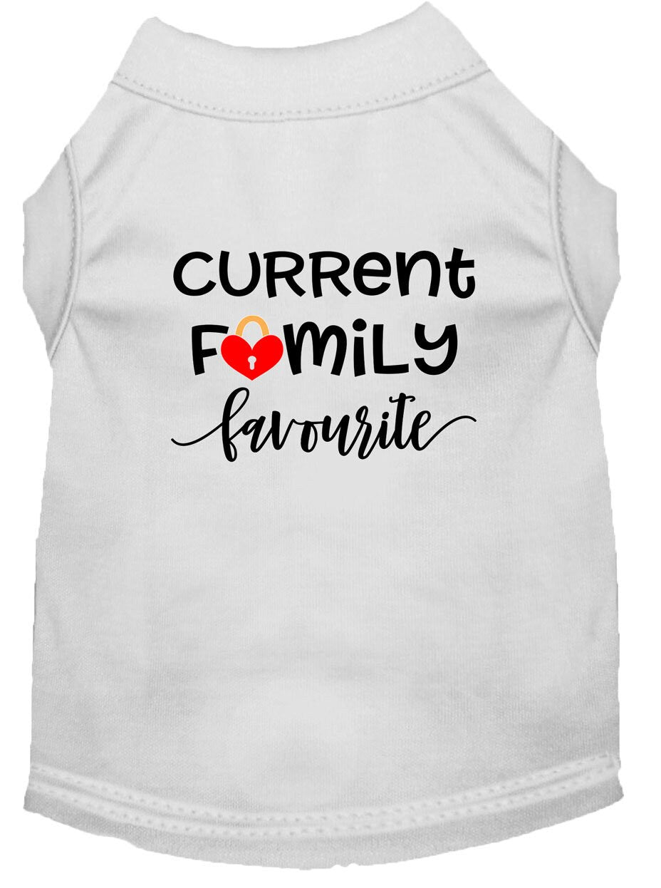 Pet Shirt "Current Family Favorite"