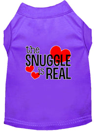Pet Shirt "The Snuggle Is Real"