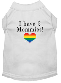 Pet Shirt "I Have Two Mommies"