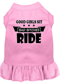 Pet Dress "Good Girls Sit, Bad Bitches Ride"