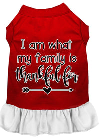 Pet Dress "I Am What My Family Is Thankful For"
