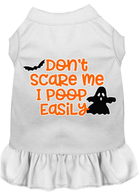 Halloween Pet Dress "Don't Scare Me, I Poop Easily"