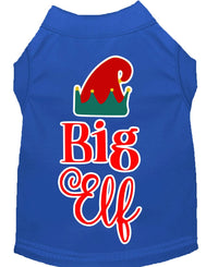 Christmas Pet Shirt Screen Printed, "Big Elf"