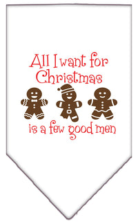 Christmas Pet Bandana "All I Want For Christmas Is A Few Good Men"