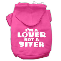 Pet Hoodie "I'm A Lover, Not A Biter"