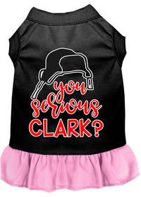 Christmas Pet Dress Screen Printed, "You Serious Clark?"