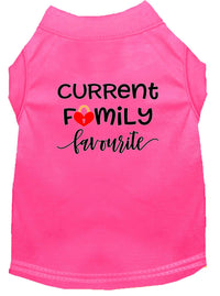 Pet Shirt "Current Family Favorite"