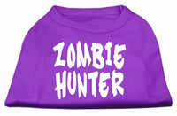Pet Dog & Cat Shirt Screen Printed, "Zombie Hunter"