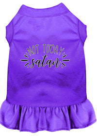 Pet Dress "Not Today Satan"