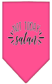 Pet and Dog Bandana Screen Printed, "Not Today Satan"
