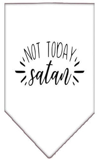 Pet and Dog Bandana Screen Printed, "Not Today Satan"