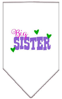Pet and Dog Bandana Screen Printed, "Big Sister"