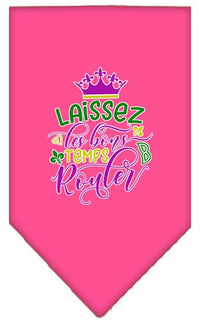 Pet and Dog Bandana Screen Printed, "Laissez Les Bons Temps Rouler"
