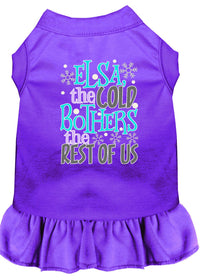 Pet Dress "Elsa, The Cold Bothers The Rest Of Us"